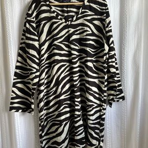 Lands' End Zebra‎ Print Blouse